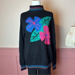 80s vtg retro floral knit neon hawaii sweater

ashleigh morgan
sz 40/40 w
black
